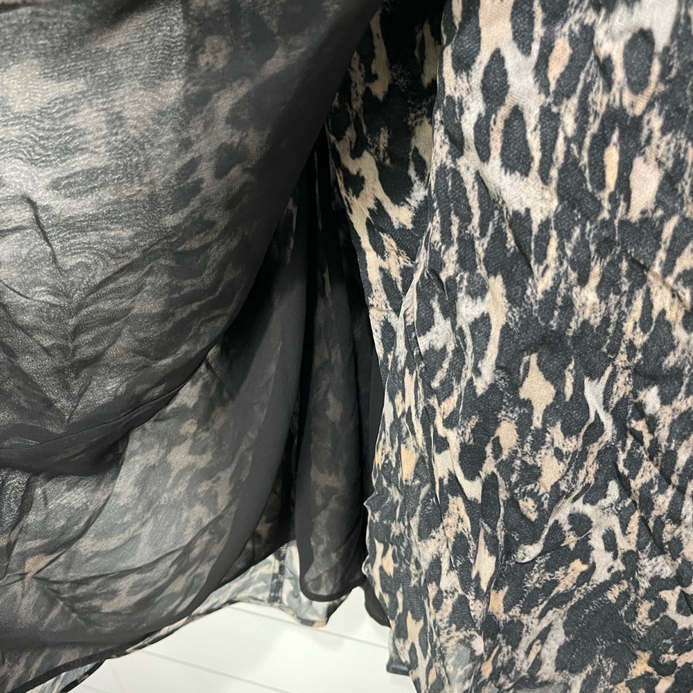 Allsaints Claria Animal Print Dress Size Small - Picture 15 of 16